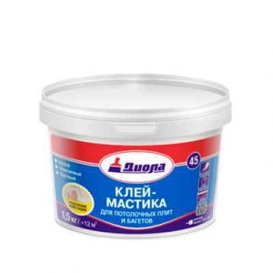МАСТИКА Д/ПОТОЛ.ПЛИТ И БАГЕТОВ Д-45 1,5кг — изображение 1