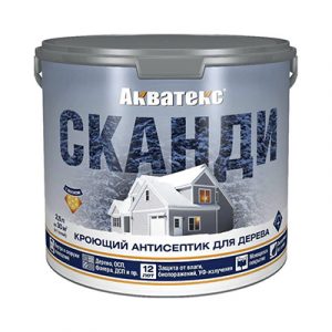 Антисептик кроющий Акватекс СКАНДИ (С) 2,5л/4 — изображение 1