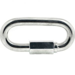 Карабин винтовой 6/соединитель цепи, цинк/ шт — изображение 1