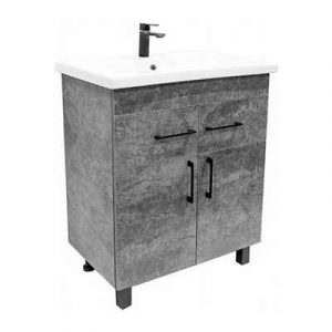 Тумба напольная с раковиной NIGHT 70 2ящ+2дв(умыв.COMO) — изображение 1