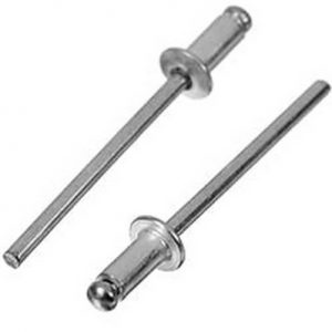 Заклёпка вытяжная, алюминий - сталь 4, 8*12 (14 шт) — изображение 1