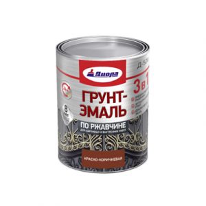 ГРУНТ-ЭМАЛЬ Д-520 ПО РЖАВЧИНЕ 3в1 0,8кг КРАС-КОРИЧ — изображение 1