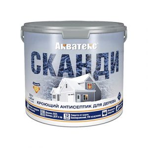 Антисептик кроющий Акватекс СКАНДИ имбирь 2,5л/4 — изображение 1