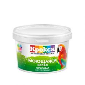 Краска моющ.Диола КР-50 белая акрил. "Крокса" 14кг/1 — изображение 1
