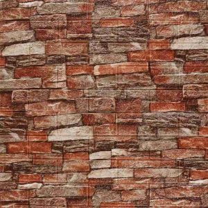 Панель самоклеящаяся Кирпичики 70х77см, разноцветн — изображение 1