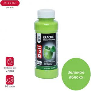 "DALI" КРАСКА КОЛЕРОВОЧНАЯ 0,25л (зеленое яблоко) — изображение 1