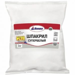 ШПАКРИЛ супербелый Д-006 2кг/пакет — изображение 1
