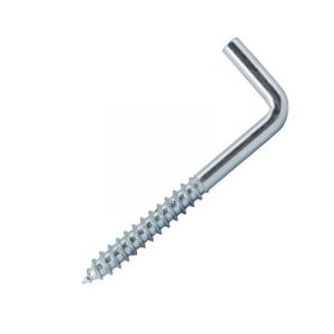 Прямоугольный крючок Г - образный, цинк 5, 0*80 (2 шт) — изображение 1