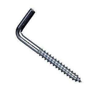 Прямоугольный крючок Г - образный, цинк 6, 0*60 (2 шт) — изображение 1