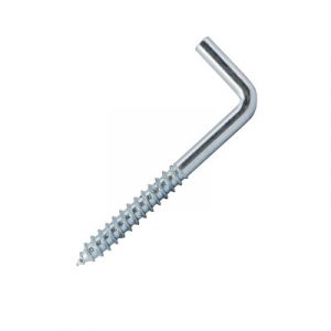 Прямоугольный крючок Г - образный, цинк 6, 0*40 (2 шт) — изображение 1