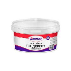 ШПАТЛЕВКА АКР.П/ДЕР.БУК 0,25кг/ЕВРОБАНКА — изображение 1