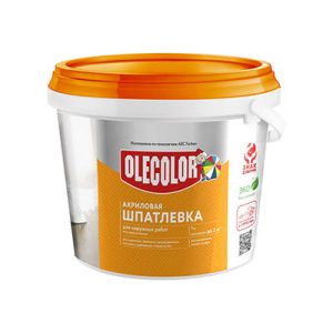 Шпатлевка акрил. д/нар работ 0,9кг OLECOLOR — изображение 1