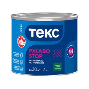 ТЕКС Грунт-эмаль 3в1 РЖАBostop Профи зел.гл 2,0кг — изображение 1