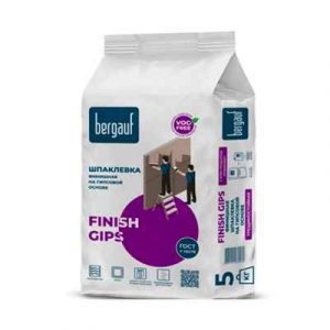 Шпаклевка финиш. гипсов. Finish Gips 5кг Бергауф — изображение 1