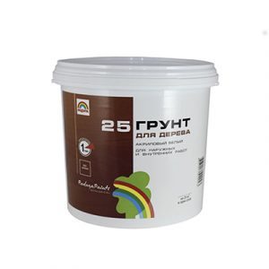 Грунт по дереву ВДАК "Радуга 25", белый 12кг/1 — изображение 1