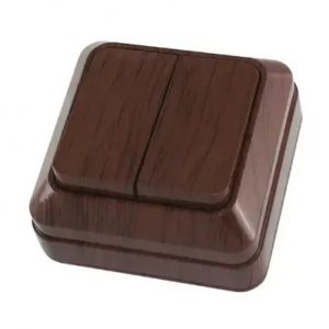 Выключатель 2кл "Ладога" бук TDM — изображение 1