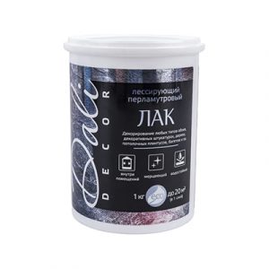 Лак лессирующий перлам.б/ц "DALI-DECOR" 1кг/6 — изображение 1