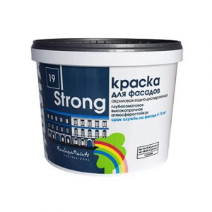 Краска фасадная РАДУГА "Strong" (А) 2,7л — изображение 1