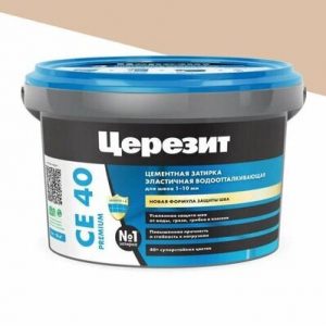 Затирка эластичная СЕ 40 карамель 2кг Церезит — изображение 1