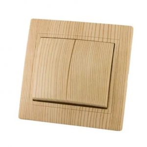 Выключатель 2кл "Таймыр" ЭКО (сосна) TDM — изображение 1