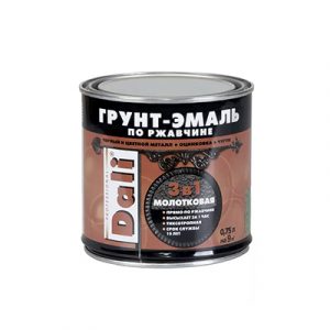 Грунт-эмаль по ржавч.молотковая (шоколадный) 0,75л/6 — изображение 1