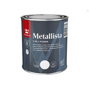 TIKKUR Краска по ржав.Metallista серебристая гл 0,8л — изображение 1