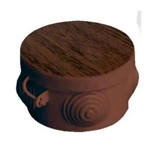 Распред. коробка кругл. О/У D85  Бук IP54 — изображение 1