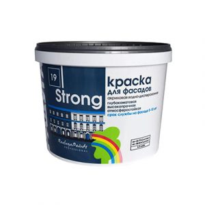 Краска фасадная РАДУГА "Strong" (А) 9л — изображение 1