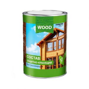 Пропит д/дер WOOD Орех 0,75л быстр.сох.защ/кр — изображение 1