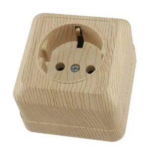 Розетка 1М "Ладога" сосна С/З TDM — изображение 1
