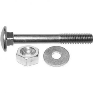 Болт DIN 603 меб.с гайкой и шайбой М6*80 (6 шт) — изображение 1