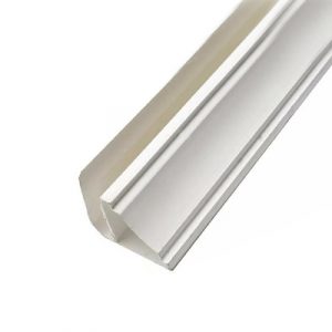 Галтель потолочная "ИДЕАЛ ГЛОССИ" Белый глянец 8мм.х3,0м./001-0 — изображение 1