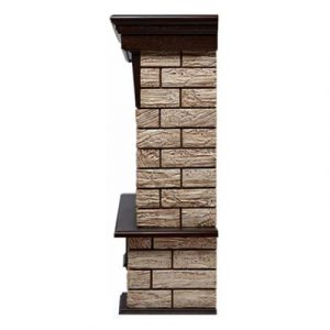 Портал Firelight Forte камень корич., шпон тем. дуб — изображение 3