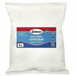 ШПАТЛЕВКА АКРИЛ. интерьерная Д-003 4кг/пакет — изображение 1