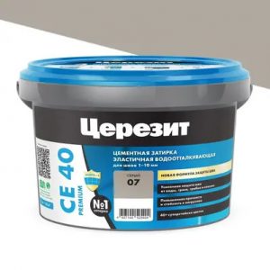 Затирка эластичная СЕ 40 серая 2кг Церезит — изображение 1