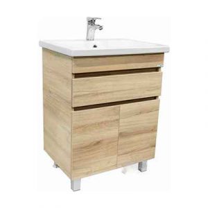 Тумба напольная с раковиной SMART 3 60 1ящ+2дв кромби (умыв.COMO) — изображение 1