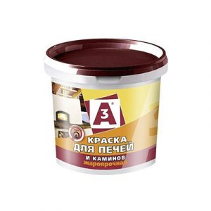 КРАСКА Д/ПЕЧЕЙ И КАМИНОВ "АЗ" 1,3кг белая — изображение 1