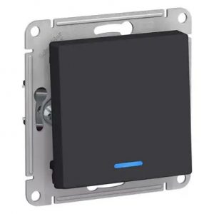 МЕХАНИЗМ ВЫКЛЮЧАТЕЛЯ ATLAS 1кл. карбон+подсв. — изображение 1