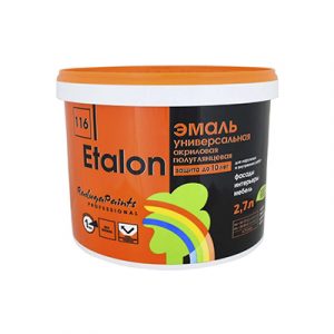 Эмаль 116 Эталон фасад/интерьер РАДУГА (А) 2,7л — изображение 1