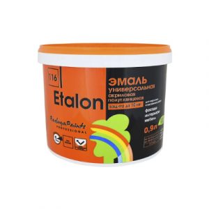 Эмаль 116 Эталон фасад/интерьер РАДУГА (А) 0,9л — изображение 1