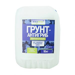 Грунт пропиточный антигриб "AquaNova" 10 кг — изображение 1
