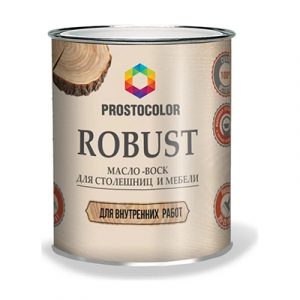 Масло д/столеш/меб ROBUST PROSTOCOLOR можже 0,4л/8 — изображение 1