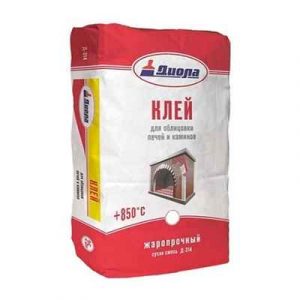 КЛЕЙ Д/ОБЛИЦ.ПЕЧЕЙ И КАМИНОВ"+850С" Д-314 25кг/Меш — изображение 1