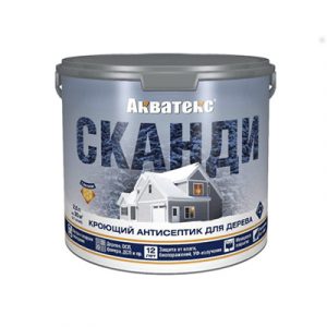 Антисептик кроющий Акватекс СКАНДИ топ/мол 2,5л/4 — изображение 1