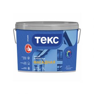 ТЕКС Краска акрилатная Фасадная Профи А 9л — изображение 1