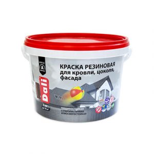 КРАСКА ФАСАДНАЯ РЕЗИНОВАЯ "DALI" (С) 3кг/1 — изображение 1