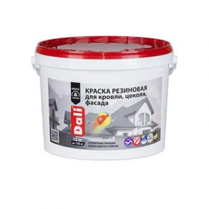 КРАСКА ФАСАДНАЯ РЕЗИНОВАЯ "DALI" (С) 12кг/1 — изображение 1