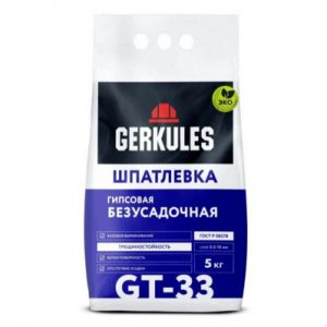 Шпатлевка "Геркулес" безусад. 5кг GT-33 — изображение 1