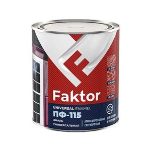 Эмаль ПФ-115 черная 0,8кг FAKTOR/14 — изображение 1