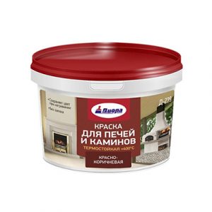 КРАСКА Д/ПЕЧЕЙ И КАМИНОВ "Д-239" 1,5кг крас-корич. — изображение 1
